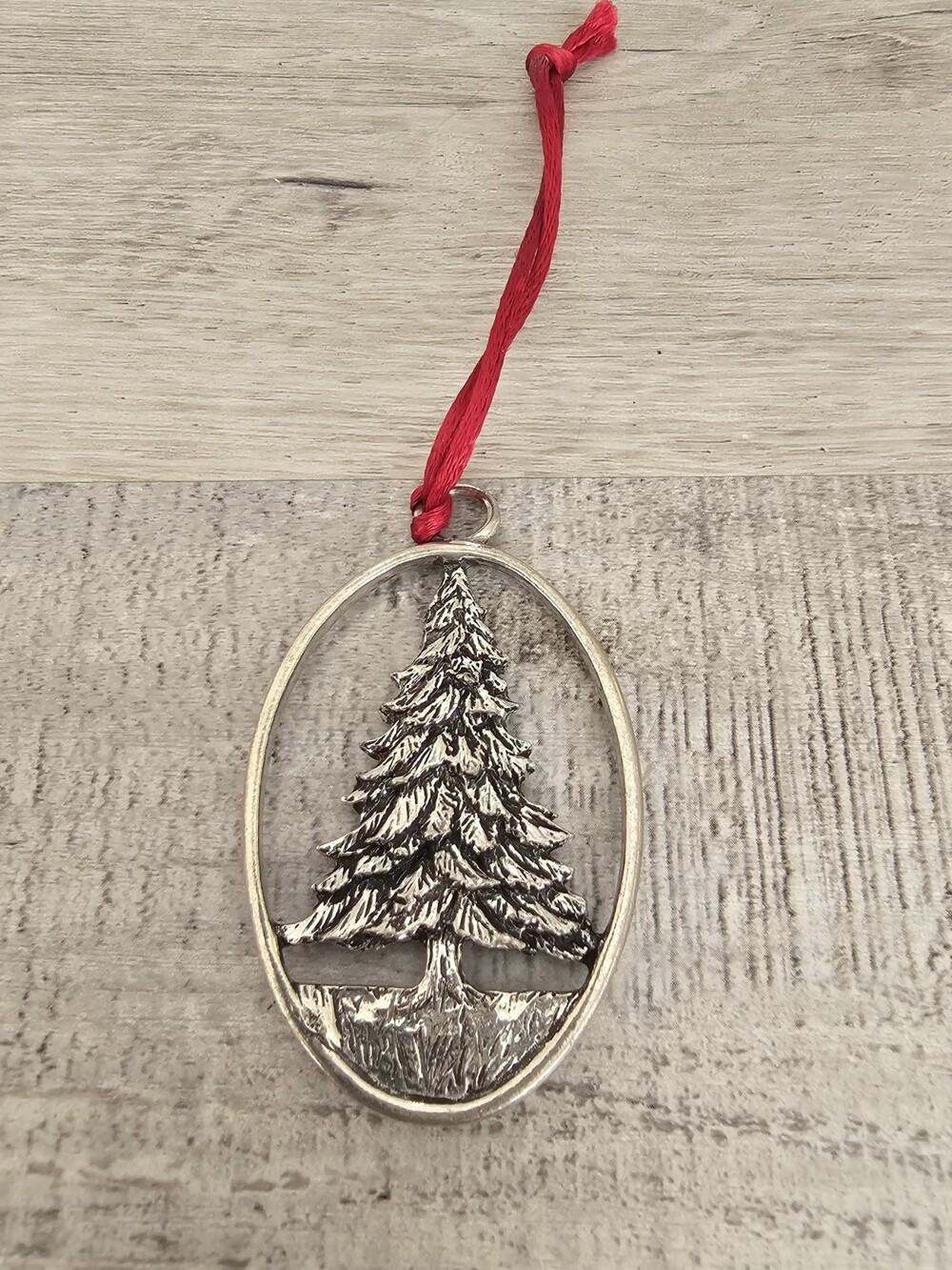 1983 1987 1992 SEAGULL Pewter Canada Christmas Tree Ornaments Stamped. Lot Of 4
